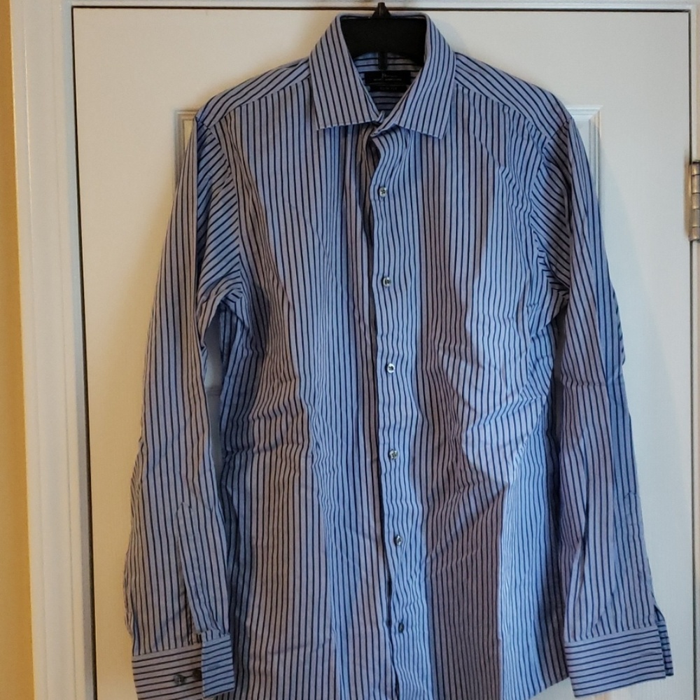 Men's long sleeve dress shirt, slim fit